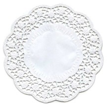 15 White Rose Doilies ~ Germany ~ 5 7/8"